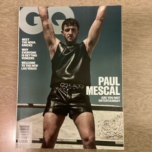 GQ Magazine featuring Paul Mescal November 2024 New